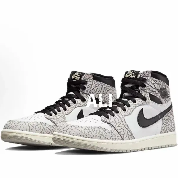 Air Jordan 1 High OG 'Graffiti' Black / Gray Sneakers Basketball Shoes - 18