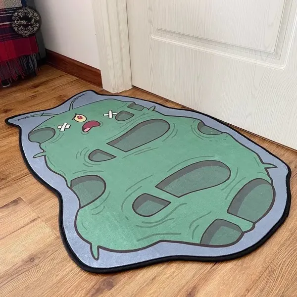 Design Slime Character Floor Mat Green Blue Accessories - 3