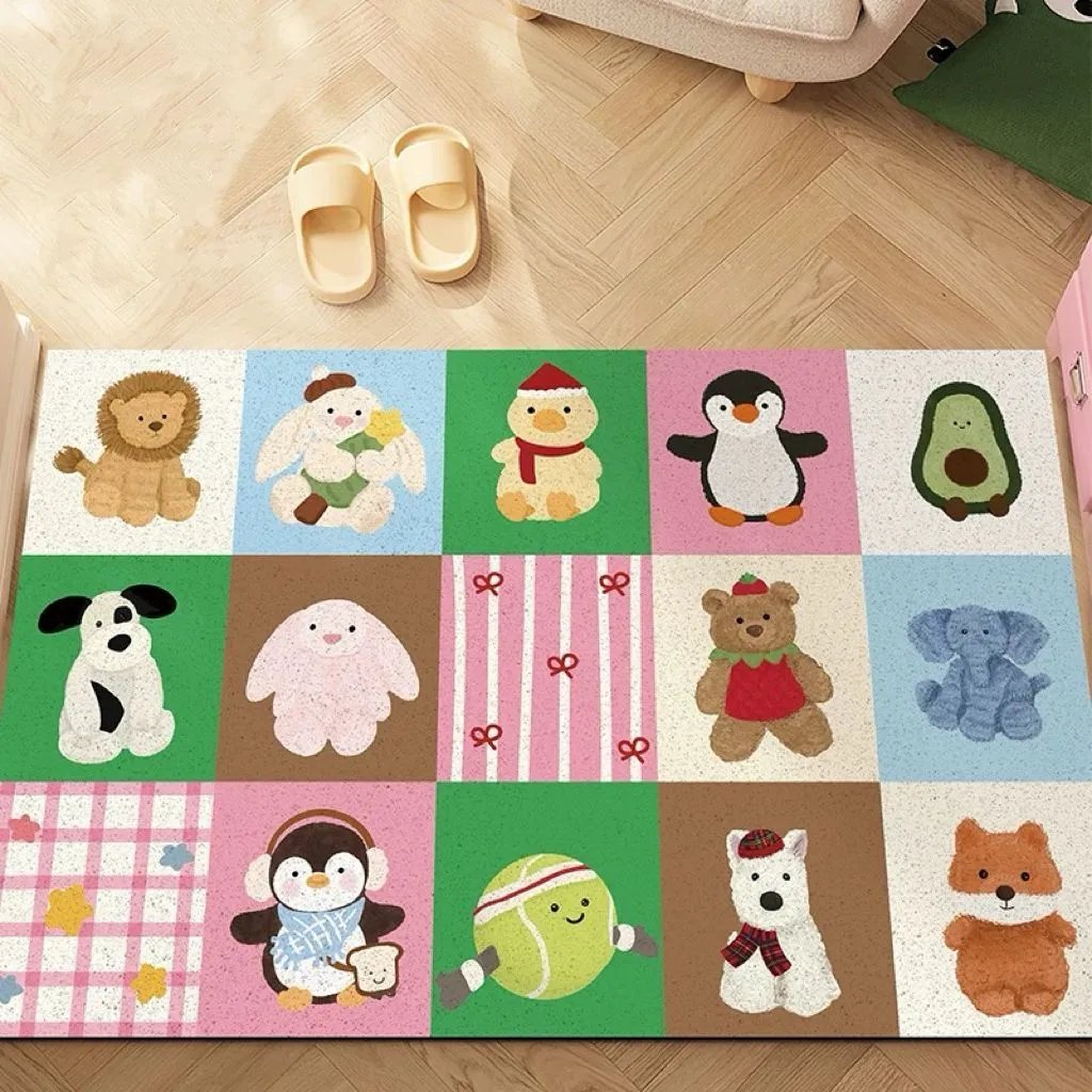 【定制商品，非质量问题不退换】入户门地垫进门垫可爱玩偶玄关进门换鞋脚垫自由裁剪除尘耐脏地毯