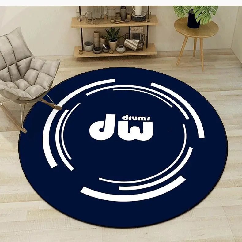 Design Captain America Shield Round Area Rug Red White Blue Accessories - 6