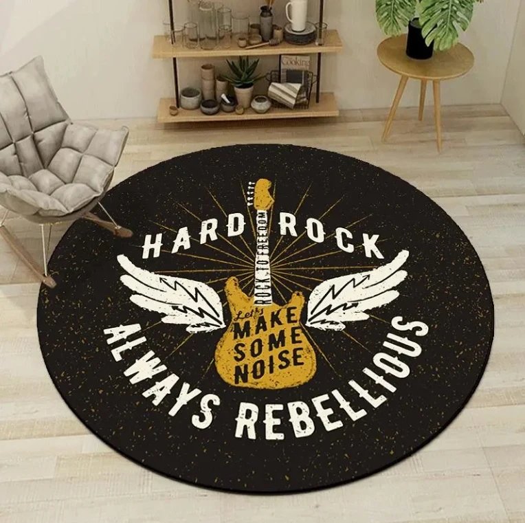 Design Captain America Shield Round Area Rug Red White Blue Accessories - 4