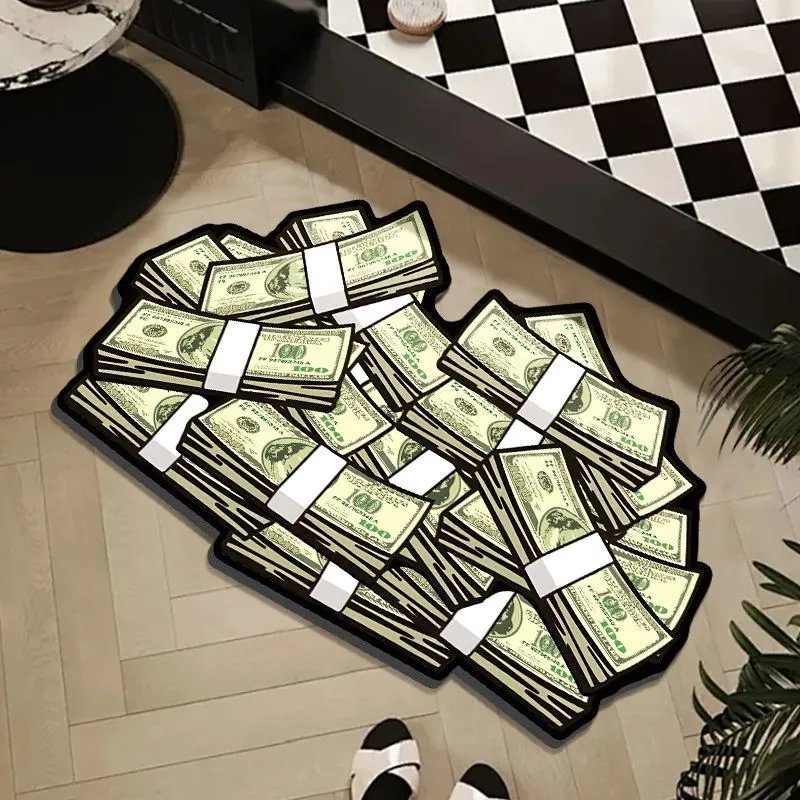 Other Money Stacks Bath Mat Green