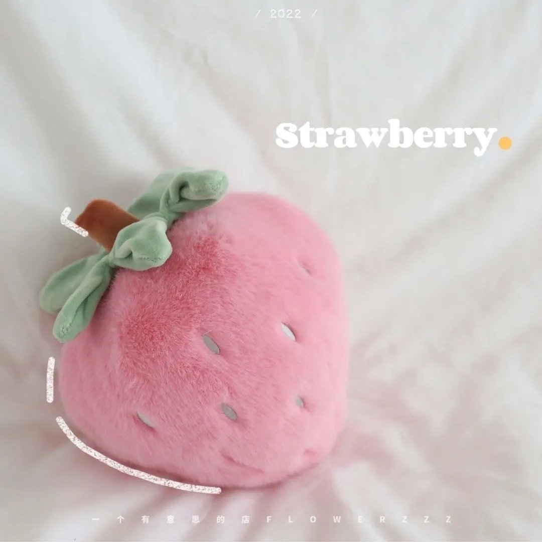 strawberry莓病莓灾草莓玩偶可爱粉治愈毛绒玩具一生一柿创意玩偶