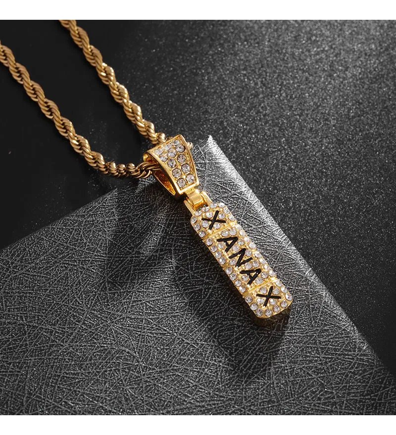 帅气爆款不掉色简约可水洗美式项链男女时尚百搭夏锁骨链饰品学生