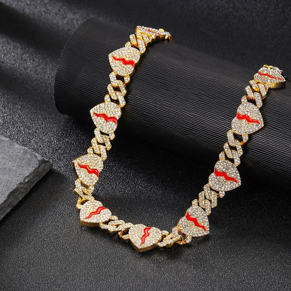 Niche New Square Exquisite Ice Sugar Chain High-end Texture Versatile Personality Ice Sugar Necklace High-end High Appearance Punk