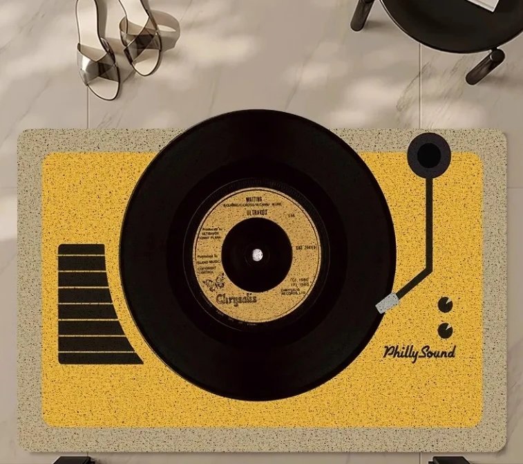 Customized products, non refundable unless there is a quality issue. Retro record player, anti slip floor mat for entrance door, earth rubbing foot mat for home use, dust removal mat for entrance door, carpet
