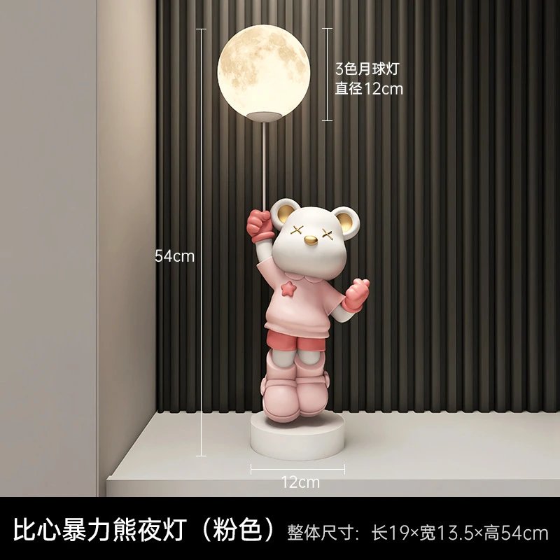 Violent Bear Ornament Lamp Home Decor Entrance Living Room TV Cabinet housewarming Gift
