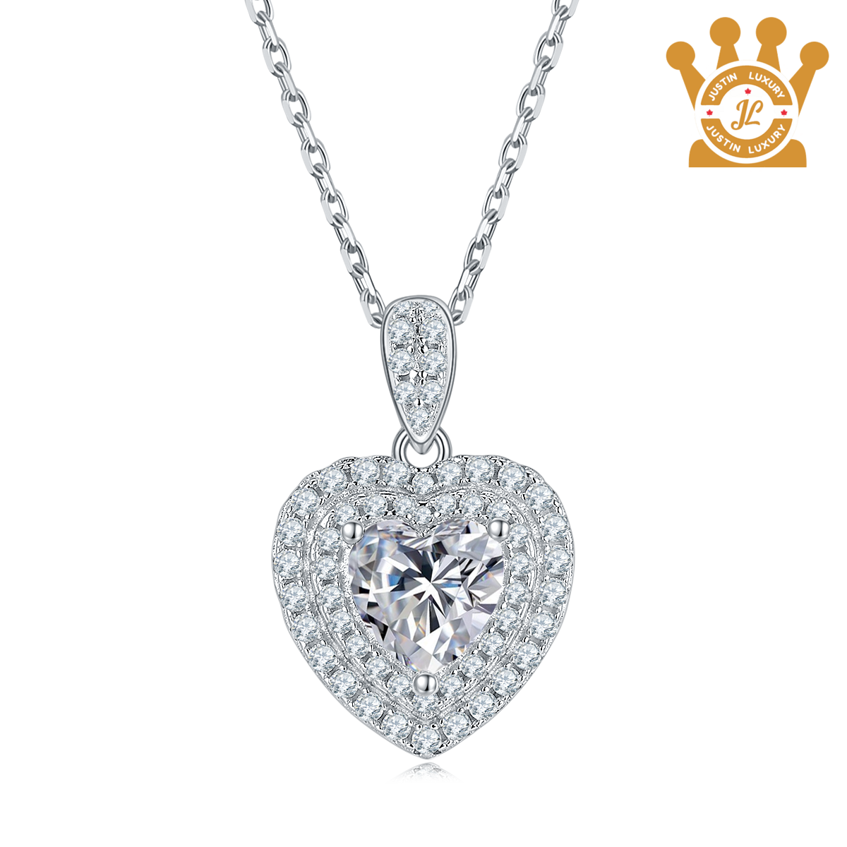 Moisannite Heart Necklace 4