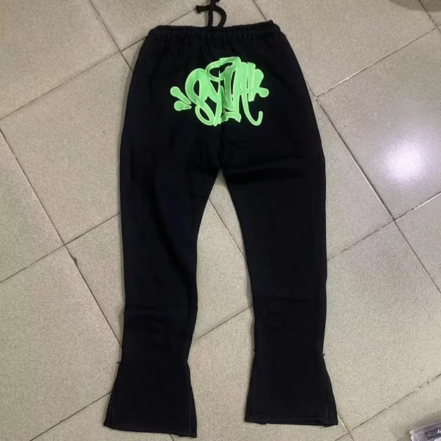 SYNA.TRIBE Graffiti Logo Hoodie and Sweatpants Set Gray Pink - 22