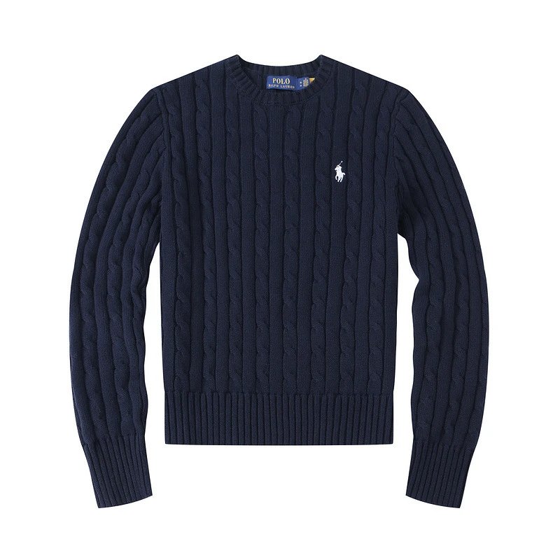 Women's round neck navy blue color