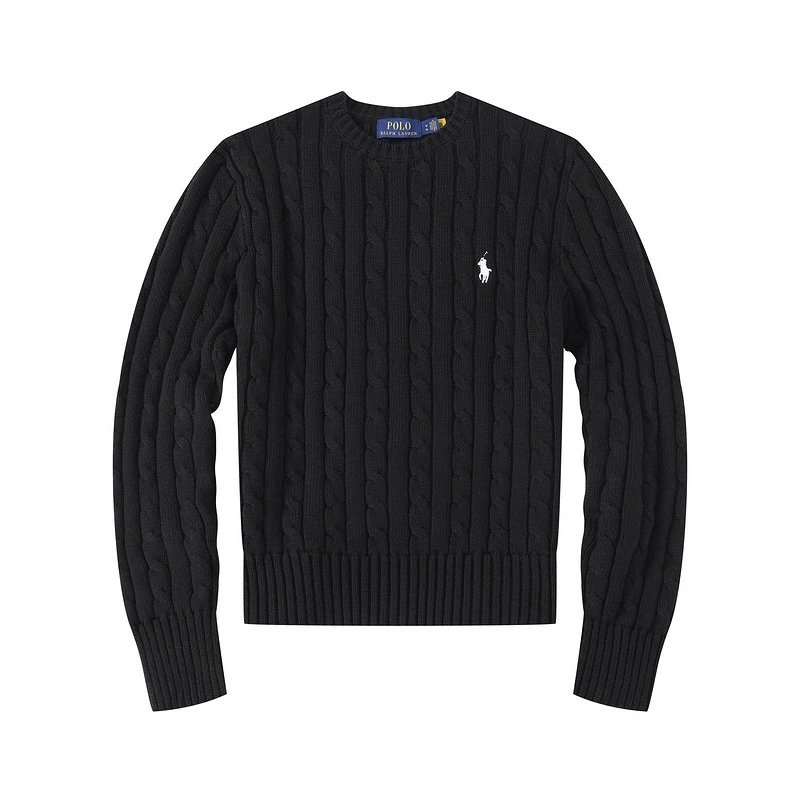 Women's round neck black