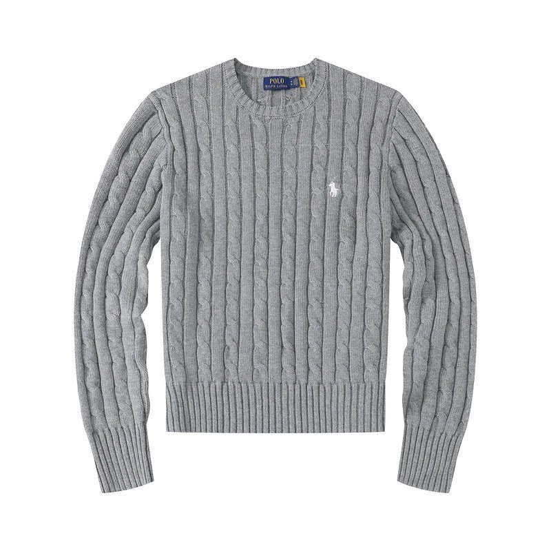 Women's round neck gray