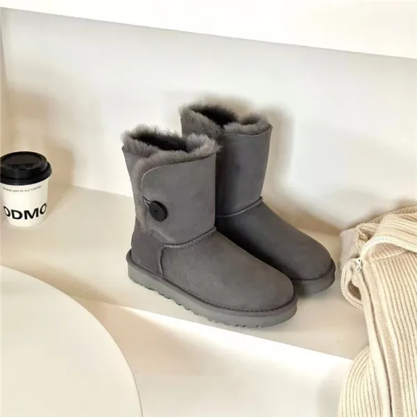 UGG Classic Mini Platform Black Snow Boots - 15