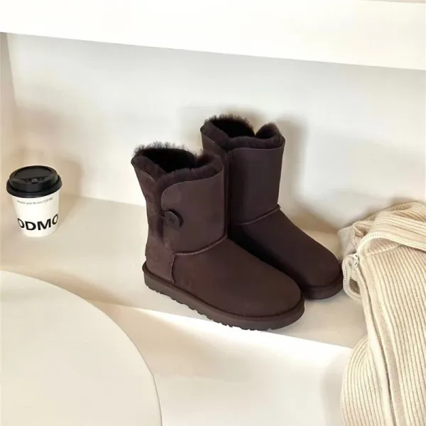UGG Classic Mini Platform Black Snow Boots - 16