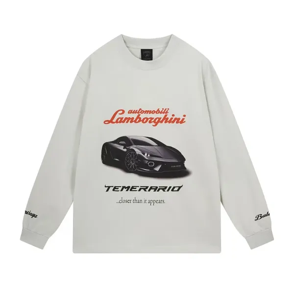 Balenciaga x Lamborghini Temerario Graphic Long-Sleeve T-Shirt - 1