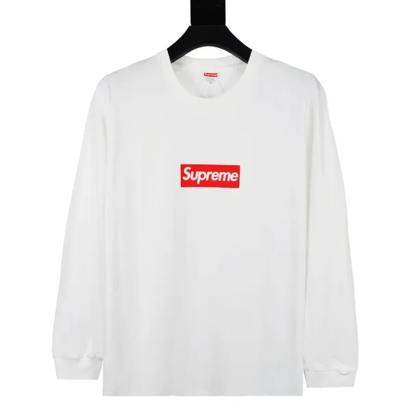 Supreme Box Logo Long Sleeve T-Shirt White - 1