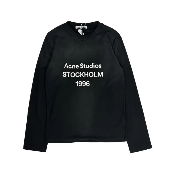Acne Studios Stockholm 1996 Black Long-Sleeve T-Shirt - 1