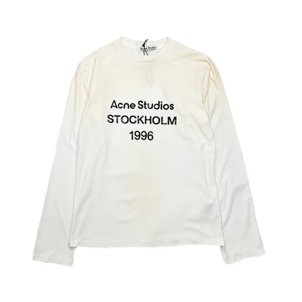 Acne Studios Stockholm 1996 Long-Sleeve T-Shirt White - 1