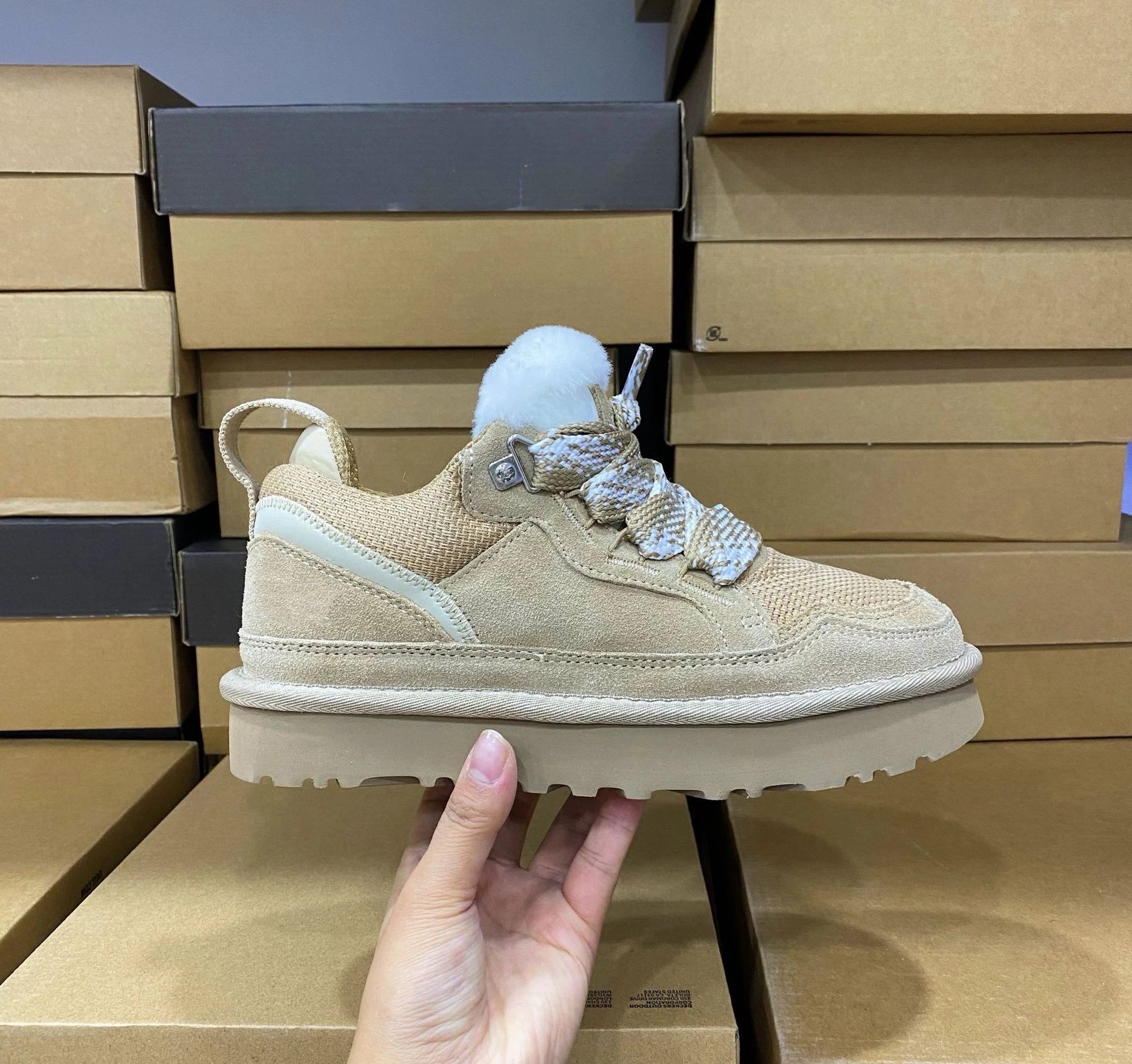 Women's low-top wool boots snow boots