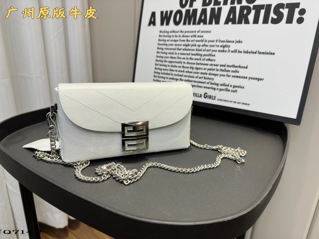 Givenchy Mini Chain Bag Burgundy Leather Shoulder Bag - 11