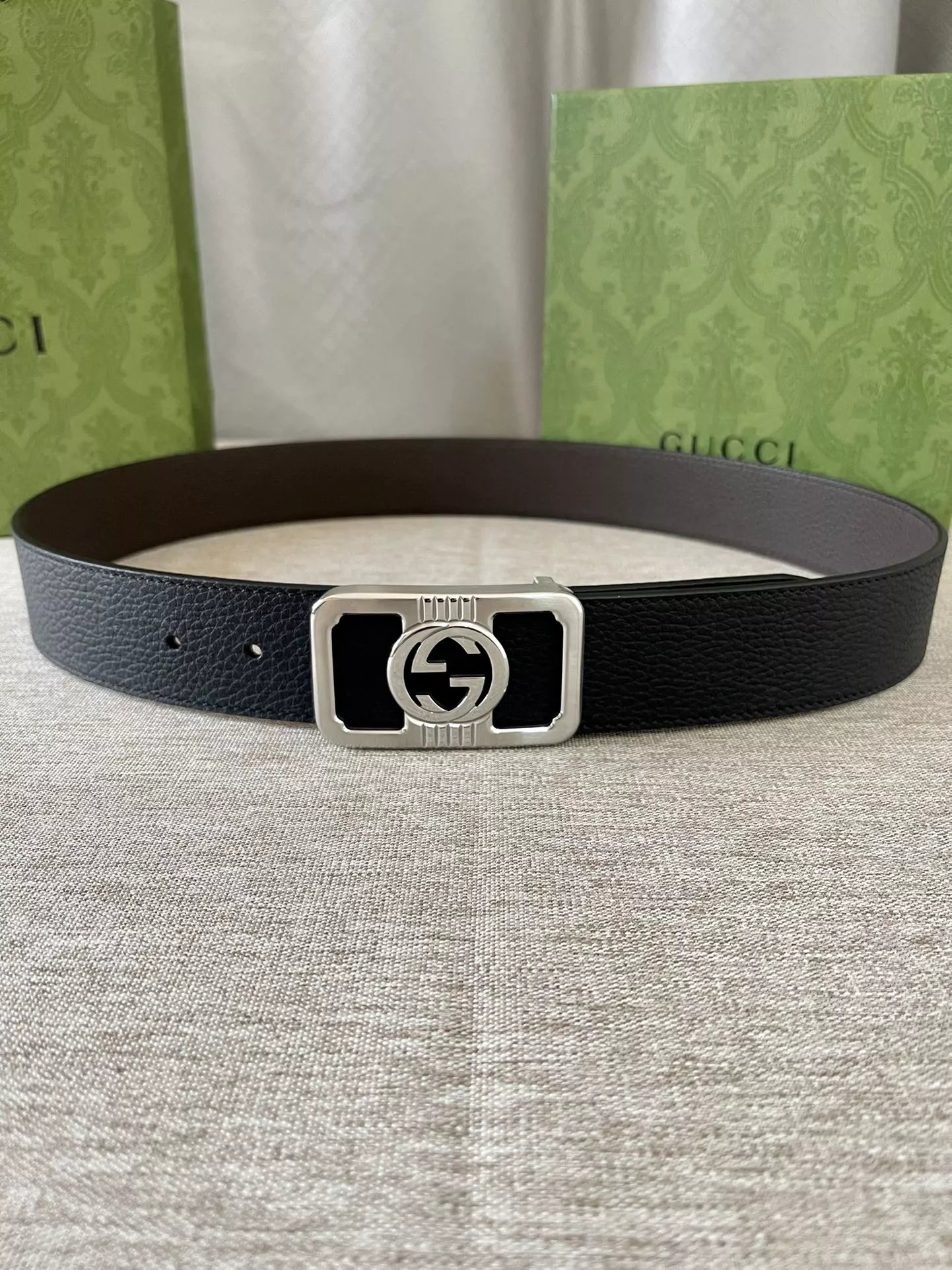 Gucci GG Marmont Leather Belt Tan Gold - 9