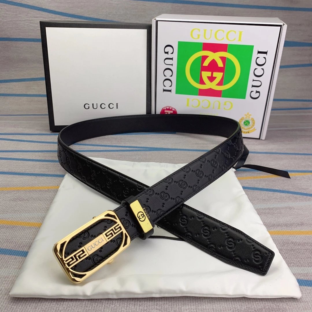 Gucci GG Marmont Leather Belt Tan Gold - 6