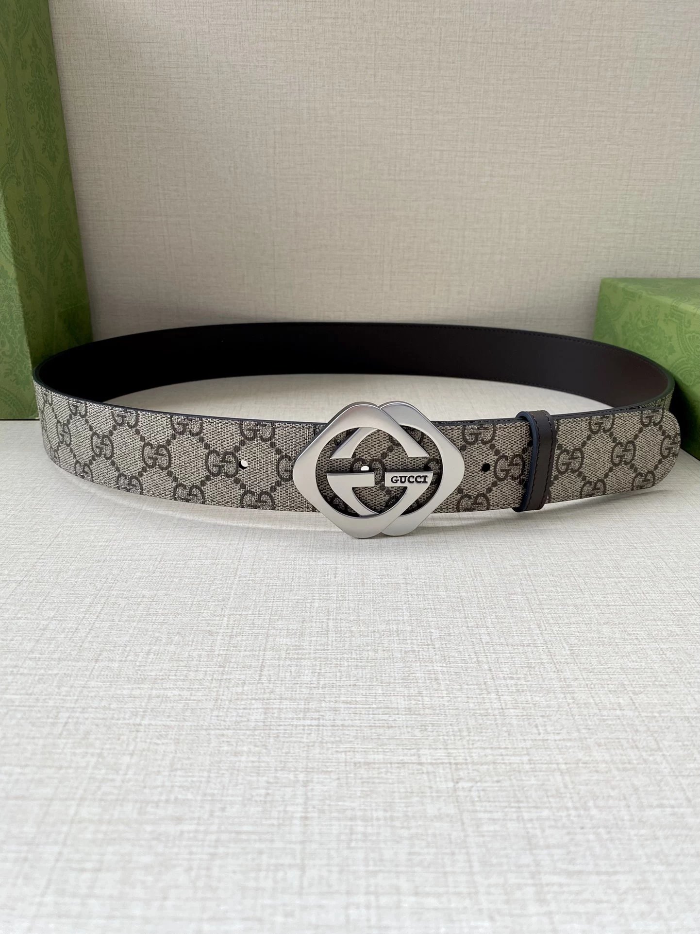 Gucci GG Marmont Leather Belt Tan Gold - 15