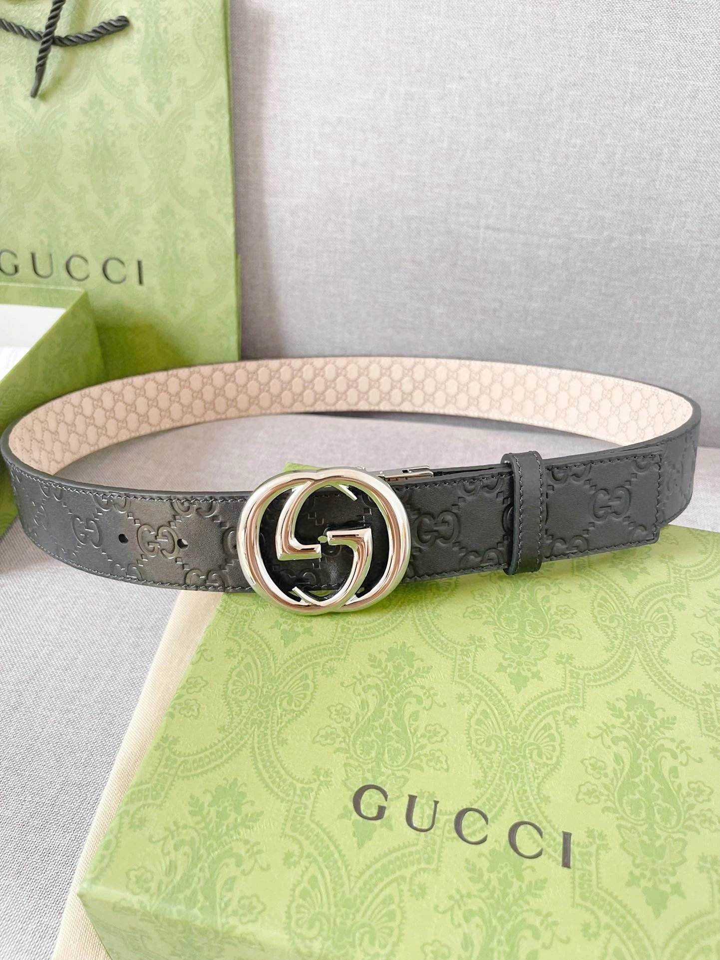 Gucci GG Marmont Leather Belt Tan Gold - 2