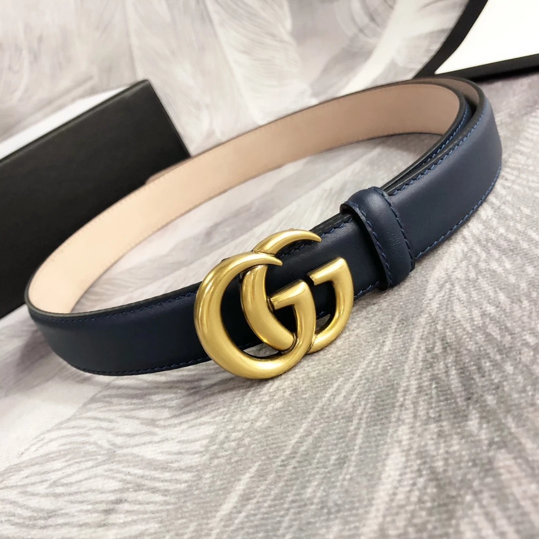 Gucci GG Marmont Leather Belt Black - 10