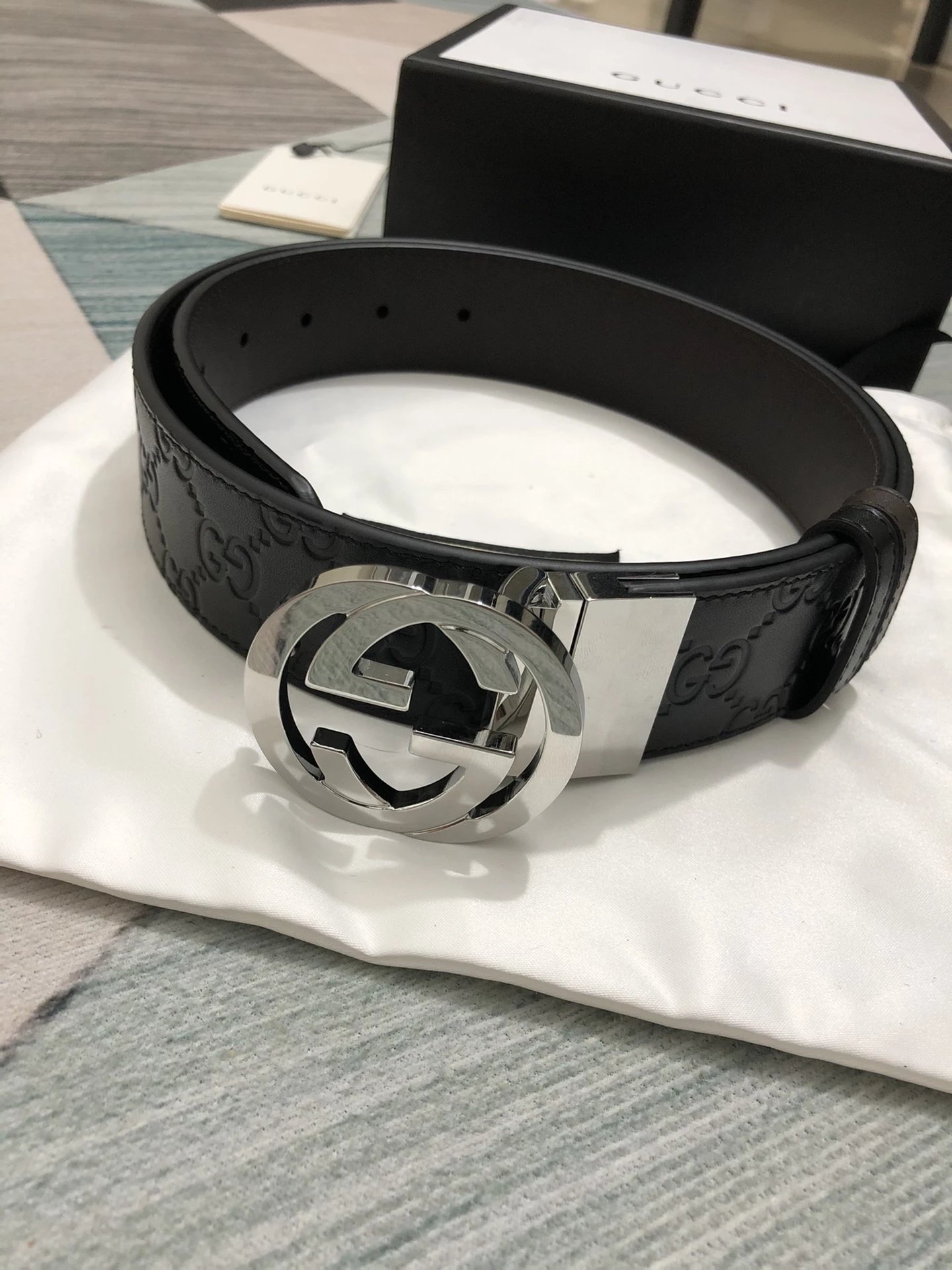 Gucci GG Marmont Leather Belt Black - 7