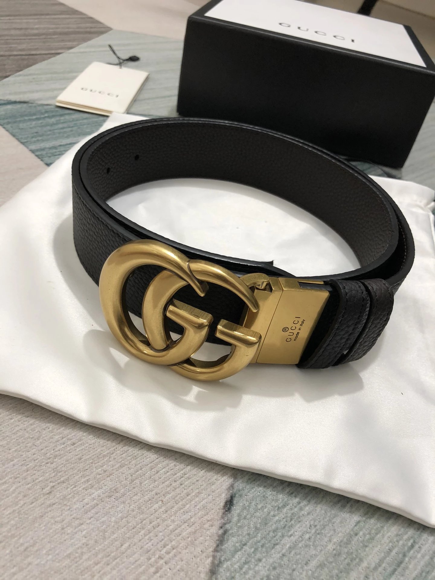 Gucci GG Marmont Leather Belt Black - 11