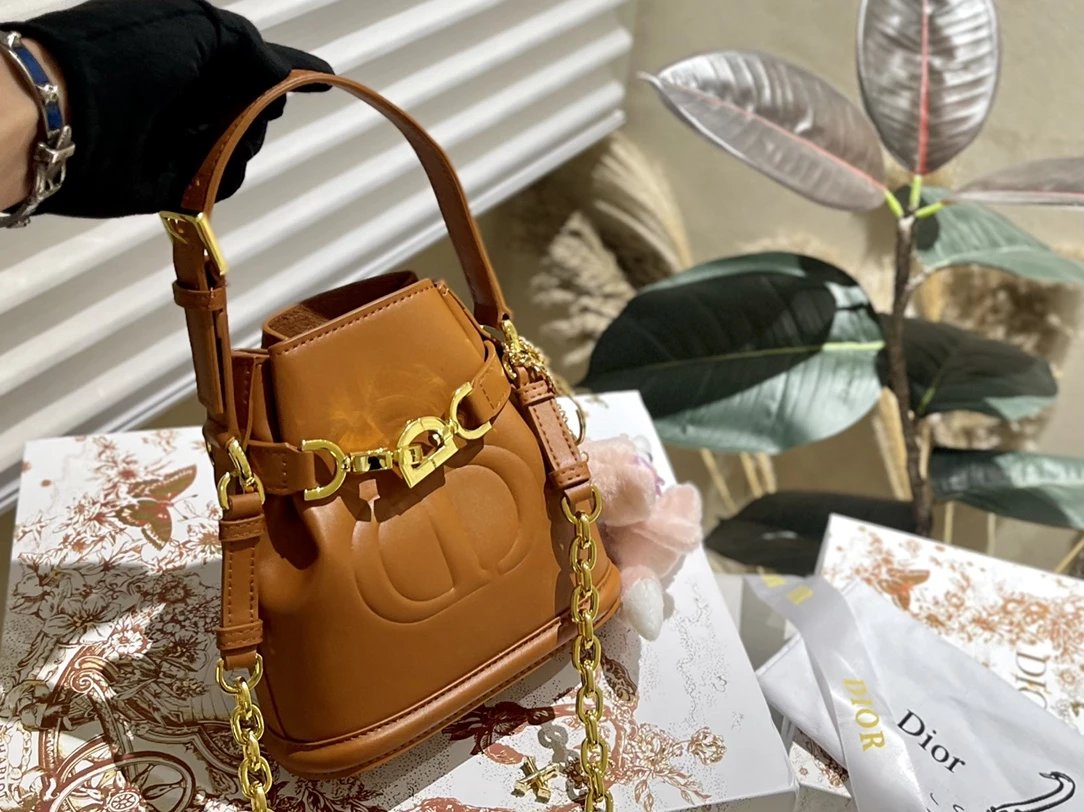 Dior Book Tote Bucket Bag Beige Black Oblique Print Handbag - 9