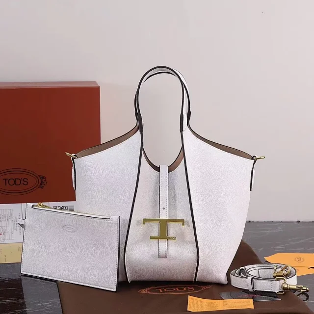 Tod's Handbags T-logo tote bag with detachable pouch and shoulder strap product detail image 3