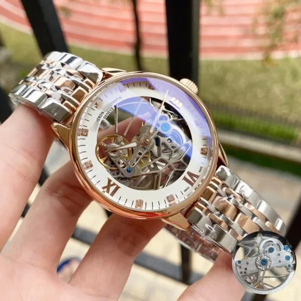 Design Hero Tantin Skeleton Mechanical Watch Silver Watches - 16