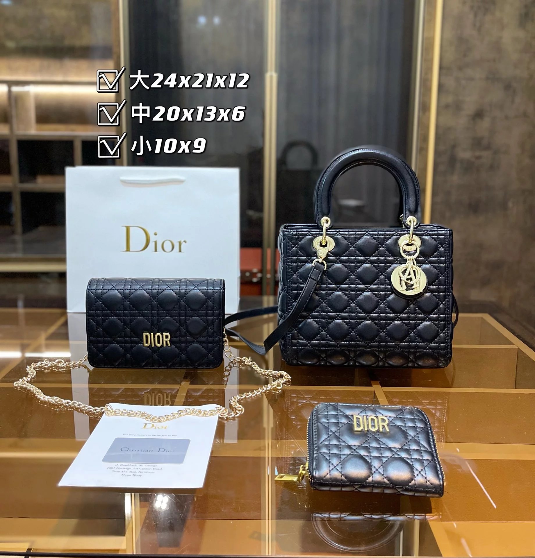 Dior Oblique Monogram Canvas Set: Mini Backpack, Crossbody Bag, and Long Wallet - 3