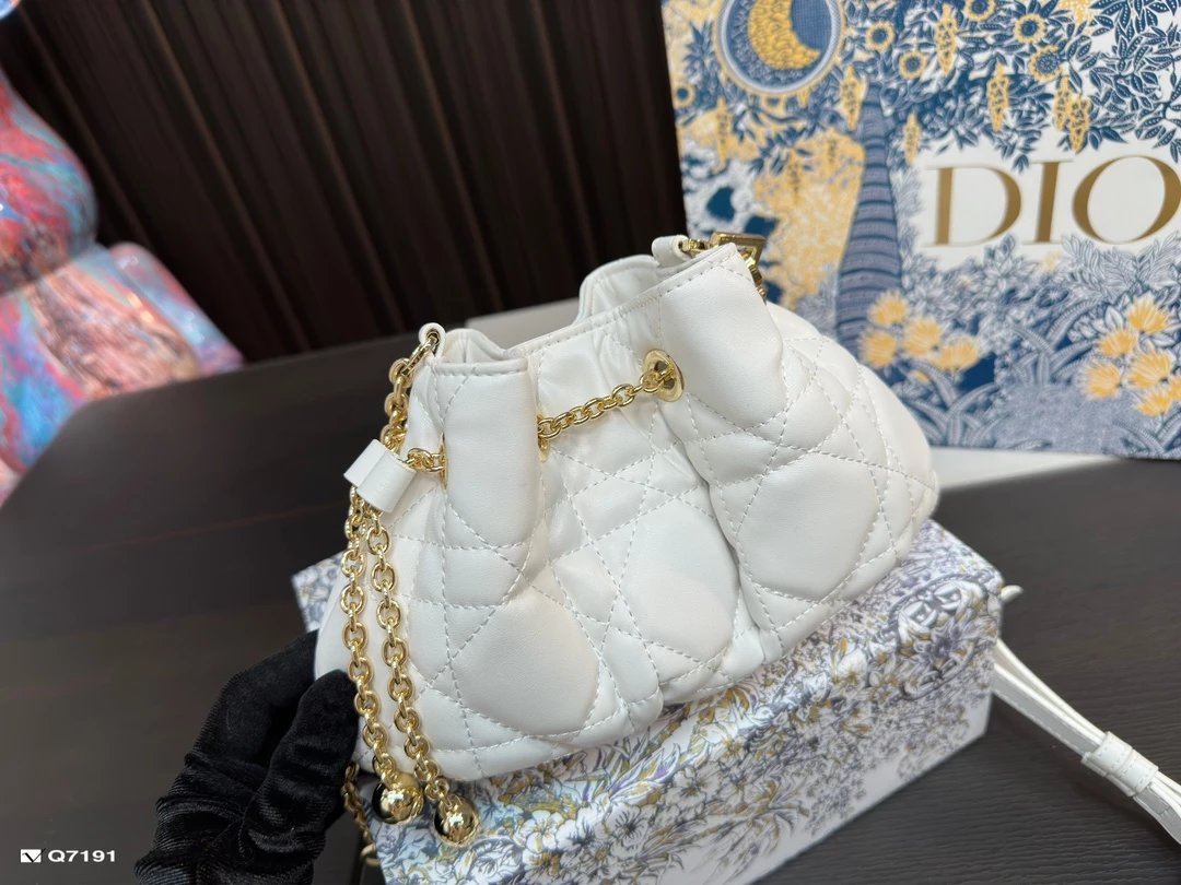Dior Mini Book Tote Quilted Blush Pink Bucket Bag Handbags - 3