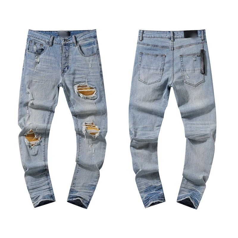 Unbranded Jeans Assorted distressed and patchwork designs — 08