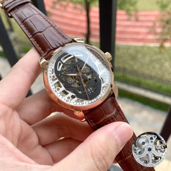 Design Hero Tantin Skeleton Mechanical Watch Silver Watches - 25