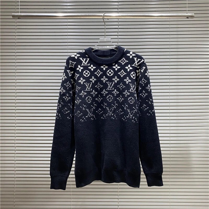 Louis Vuitton Knitwear Crewneck knit sweater with LV patch — 24