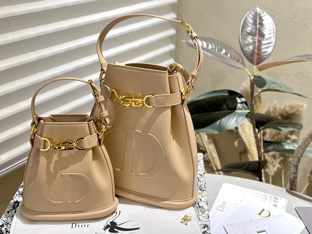 Dior Book Tote Bucket Bag Beige Black Oblique Print Handbag - 4