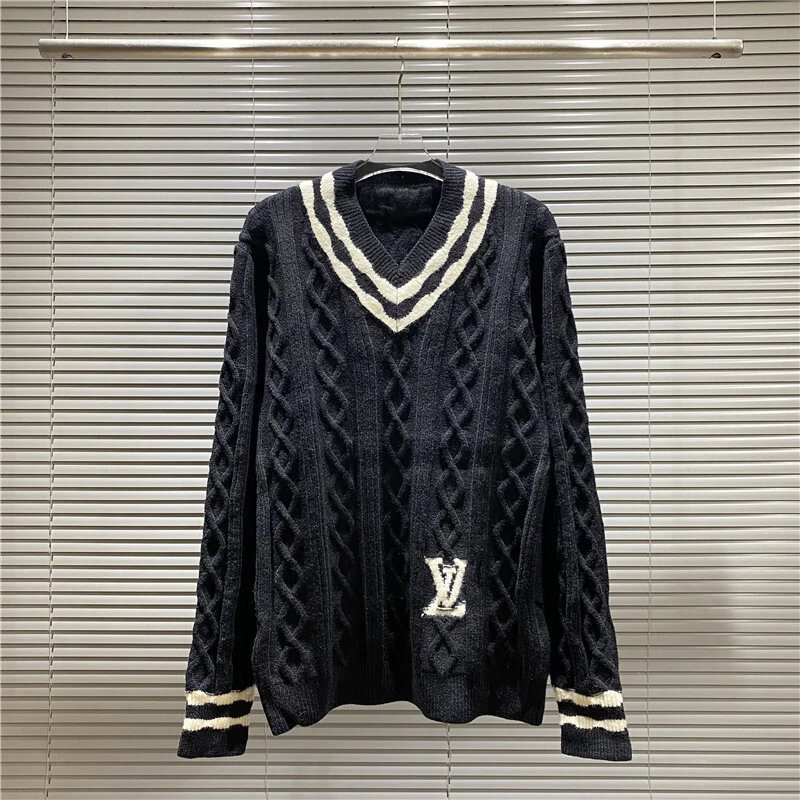 Louis Vuitton Knitwear Crewneck knit sweater with LV patch — 26