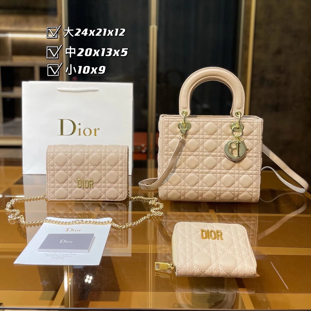 Dior Oblique Monogram Canvas Set: Mini Backpack, Crossbody Bag, and Long Wallet - 4