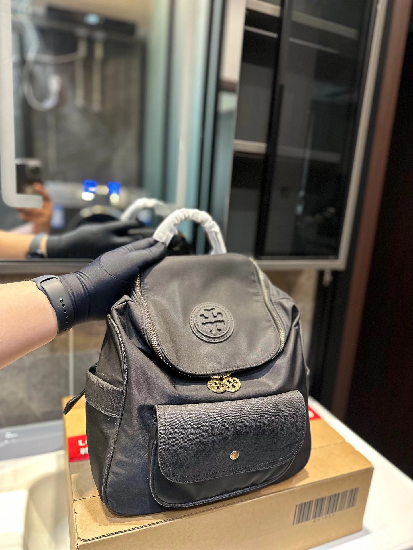 Tory Burch Miller Mini Backpack Pink - 12