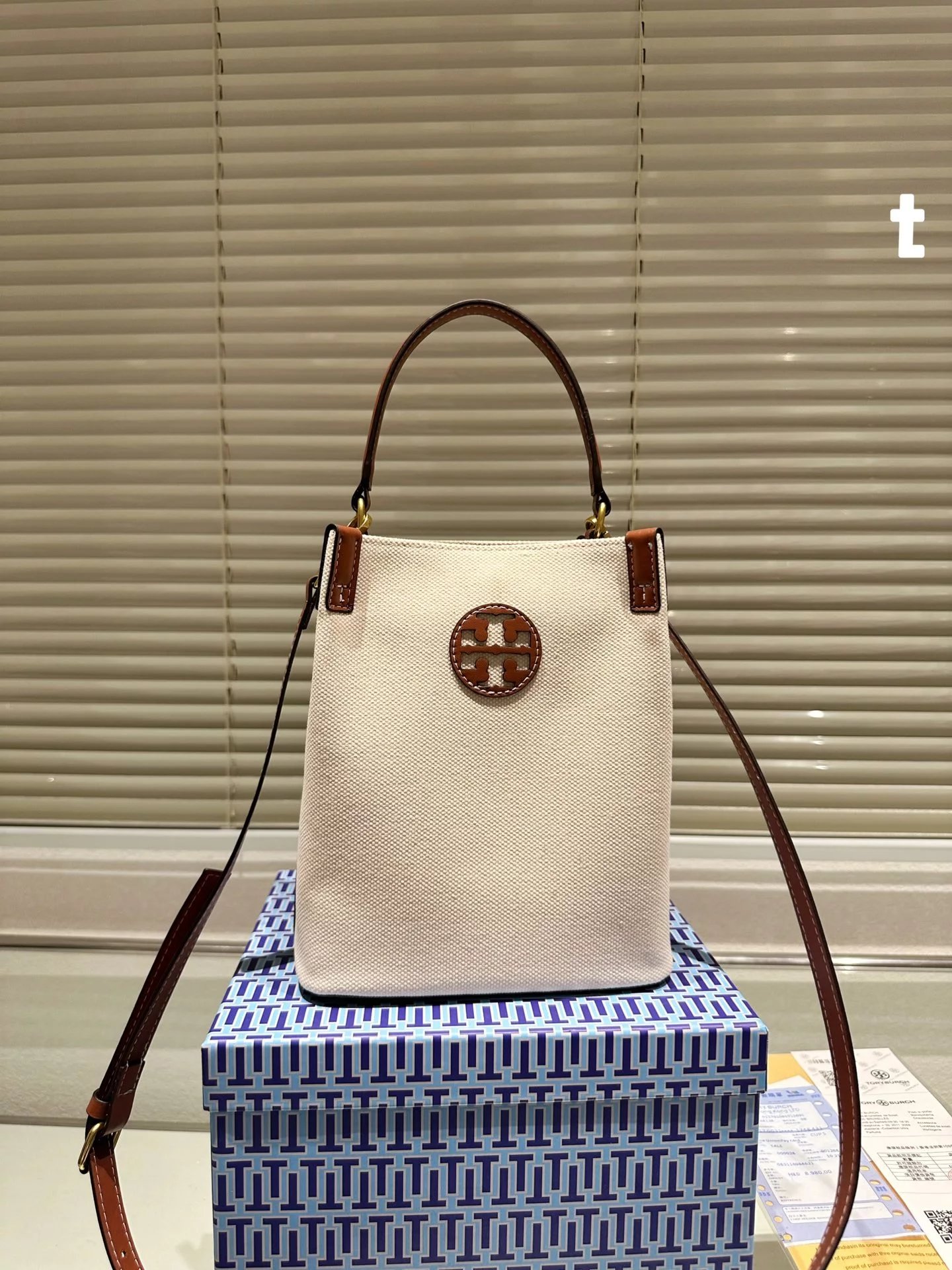 Tory Burch Miller Mini Tote Black Leather Handbag - 8
