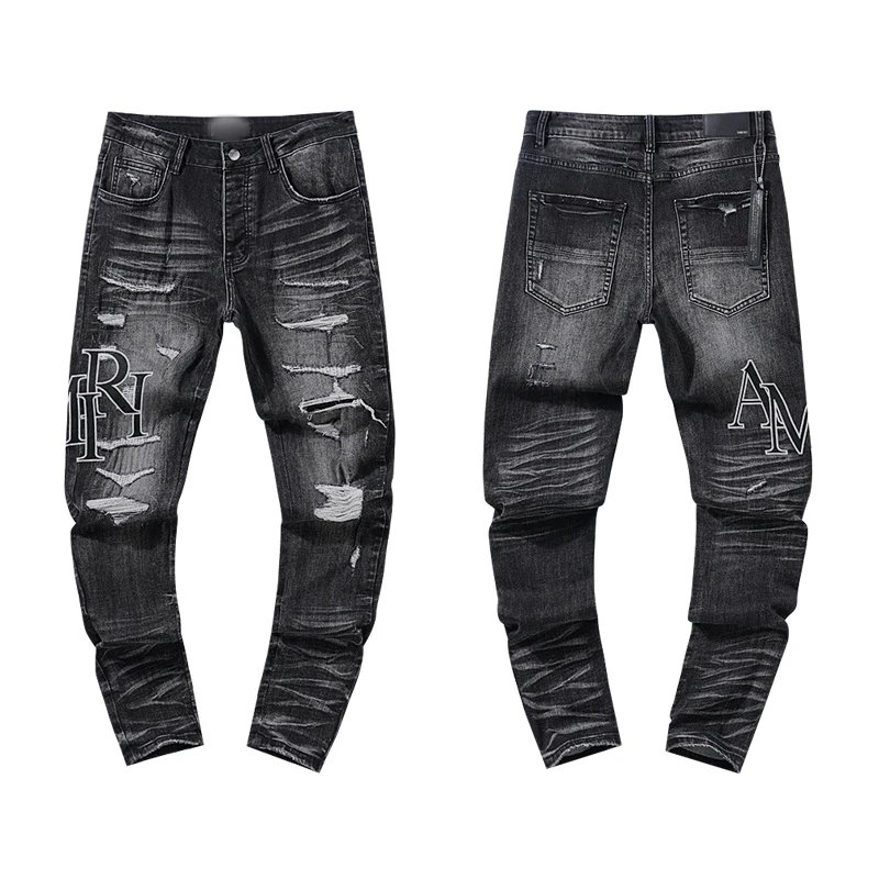 Unbranded Jeans Assorted distressed and patchwork designs — 15