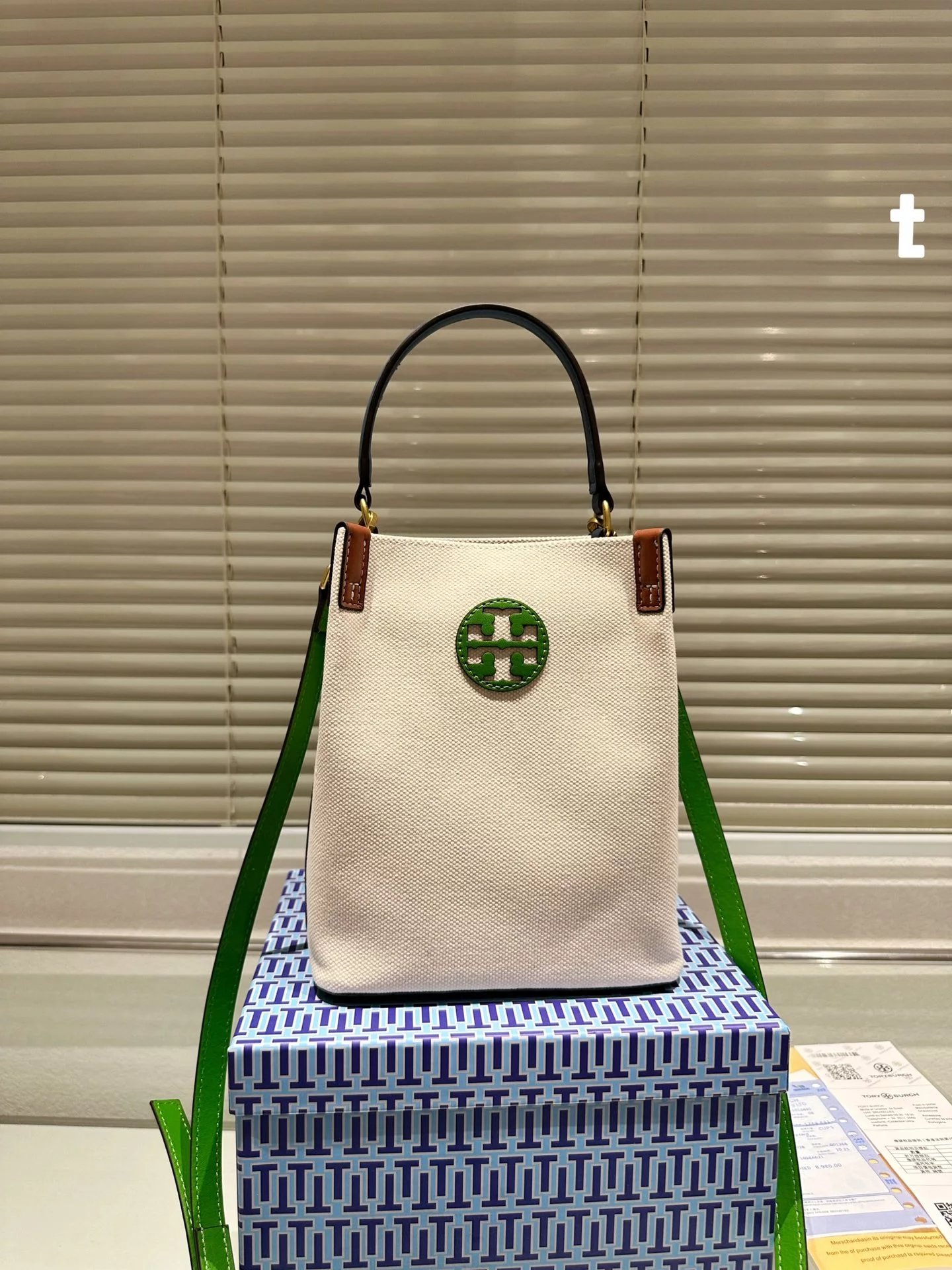 Tory Burch Miller Mini Tote Black Leather Handbag - 7