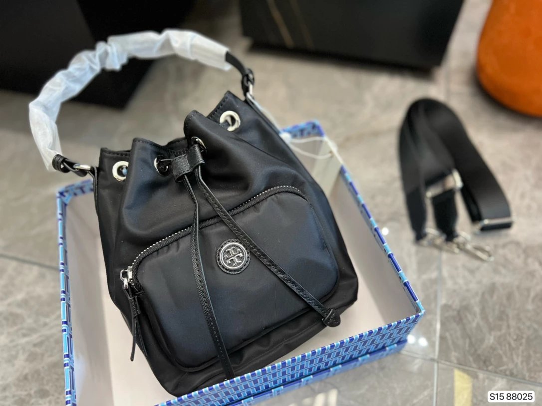 Tory Burch Miller Mini Tote Black Leather Handbag - 4