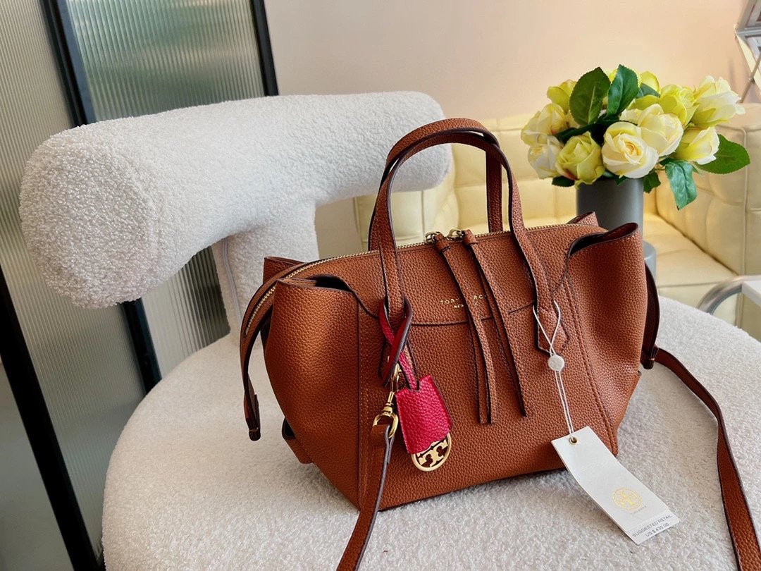 Tory Burch Miller Mini Tote Beige Multicolor Handbag - 14