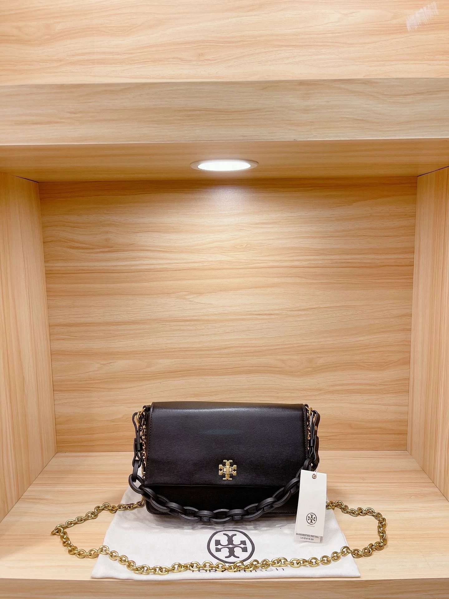 Tory Burch Miller Mini Hobo Bag Black - 3
