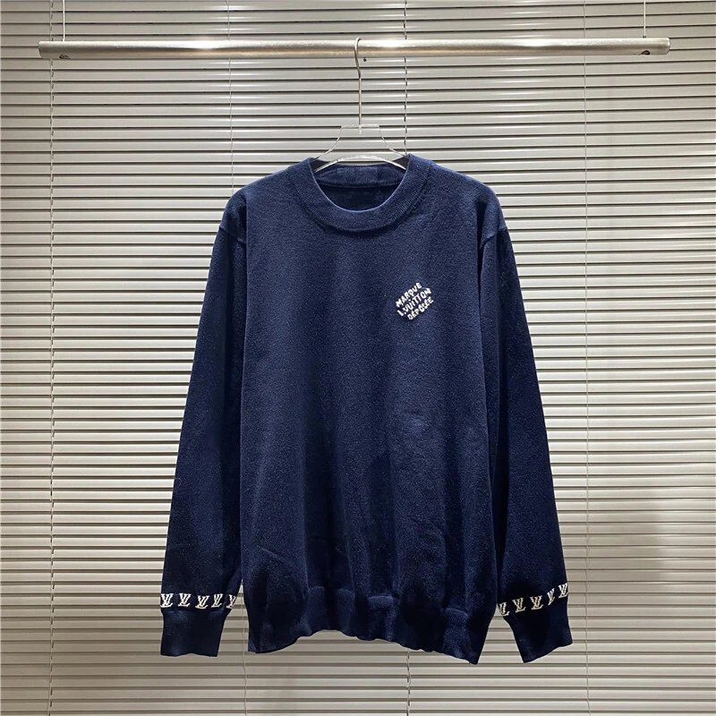 Louis Vuitton Knitwear Crewneck knit sweater with LV patch — 18